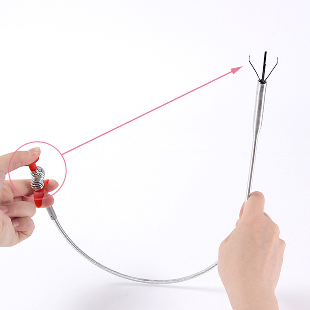 Drain Snake Flexible - 85 cm professionele afvoerontstopper, flexibel veerontwerp,