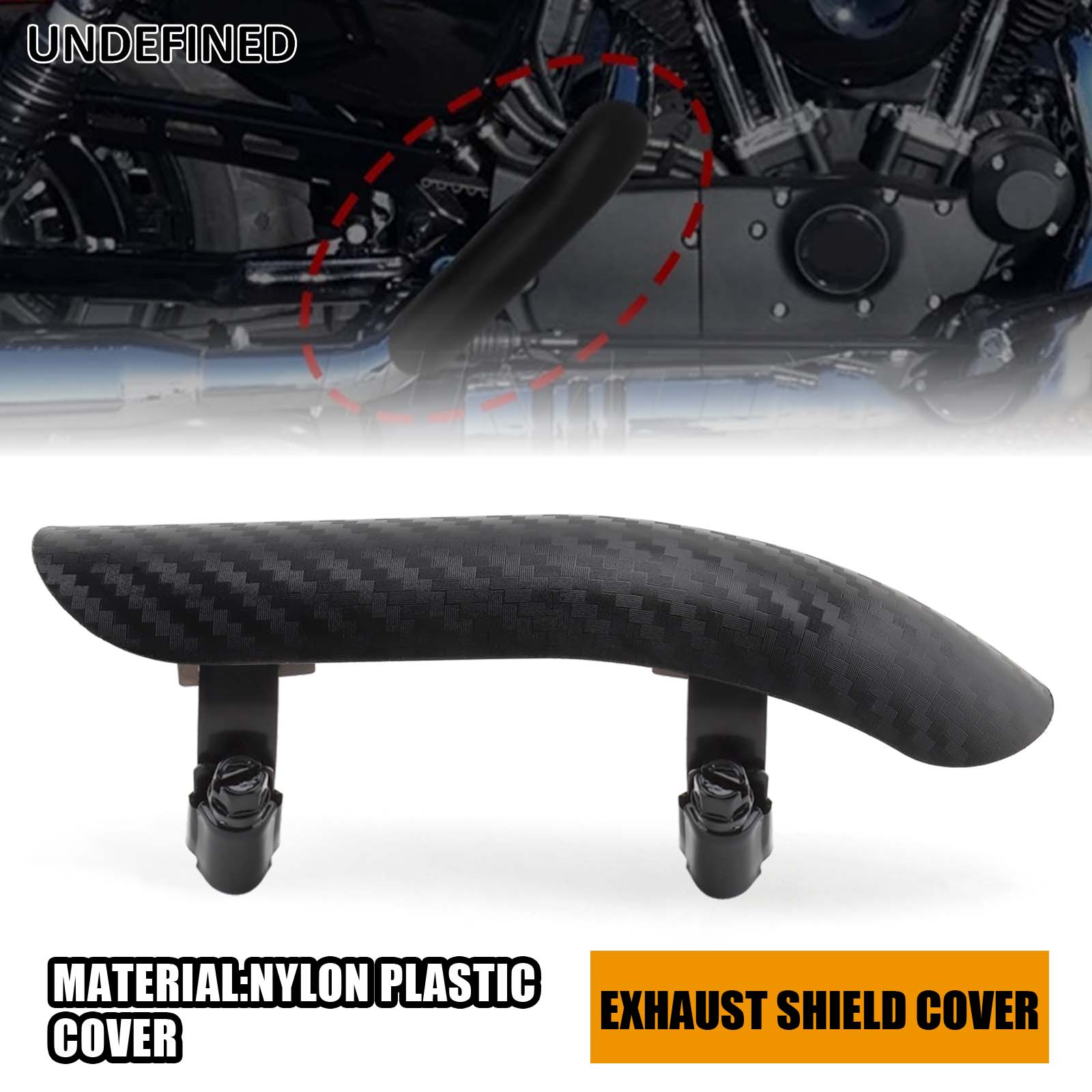Plastic Pipe Clip - Universele Motorfiets Uitlaatpijp Hitteschild Cover Geluiddemper