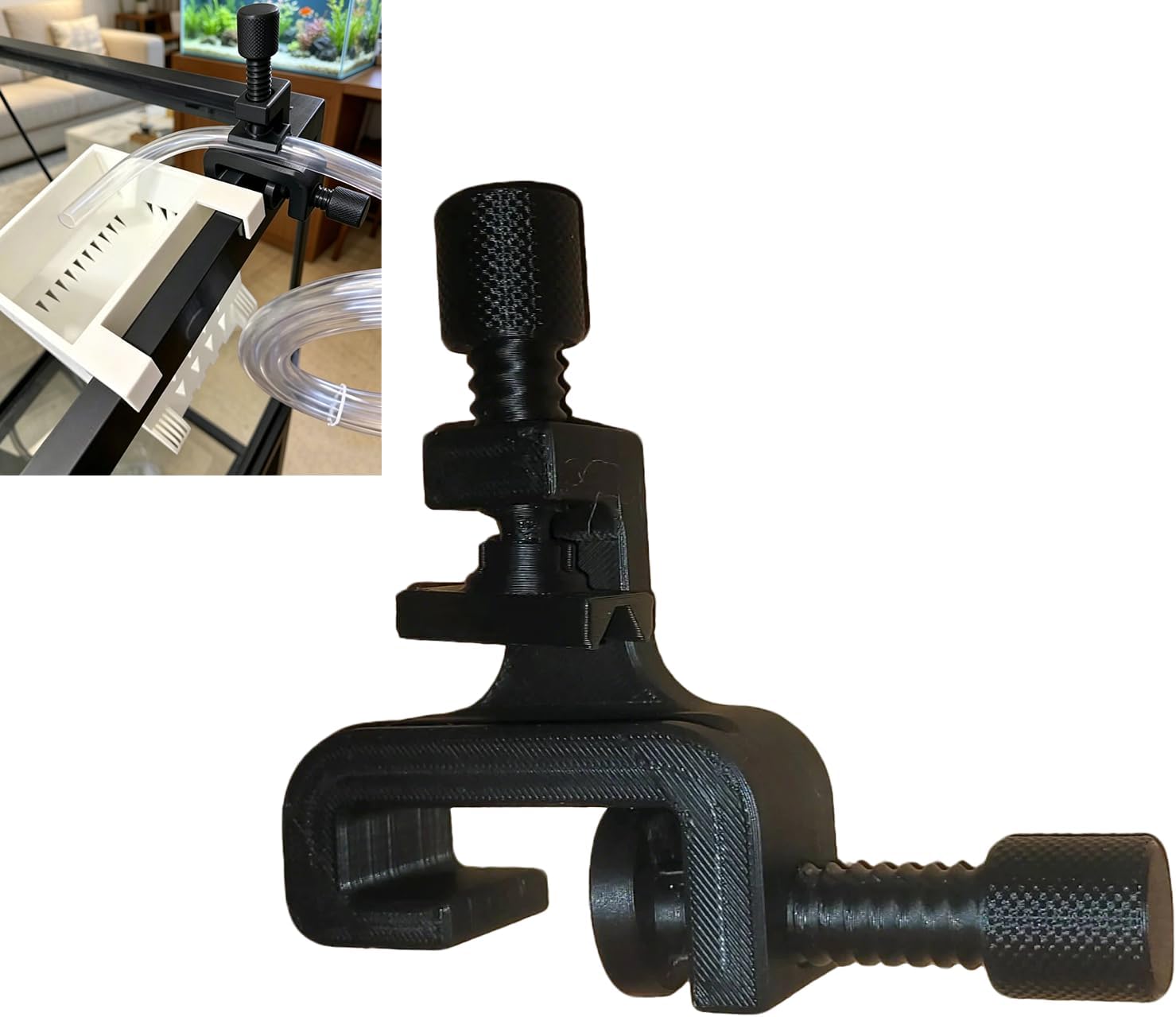 Plastic Pipe Clip - Slangklem, aquariumslangklem, verstelbare houderclip voor aquariumslang,