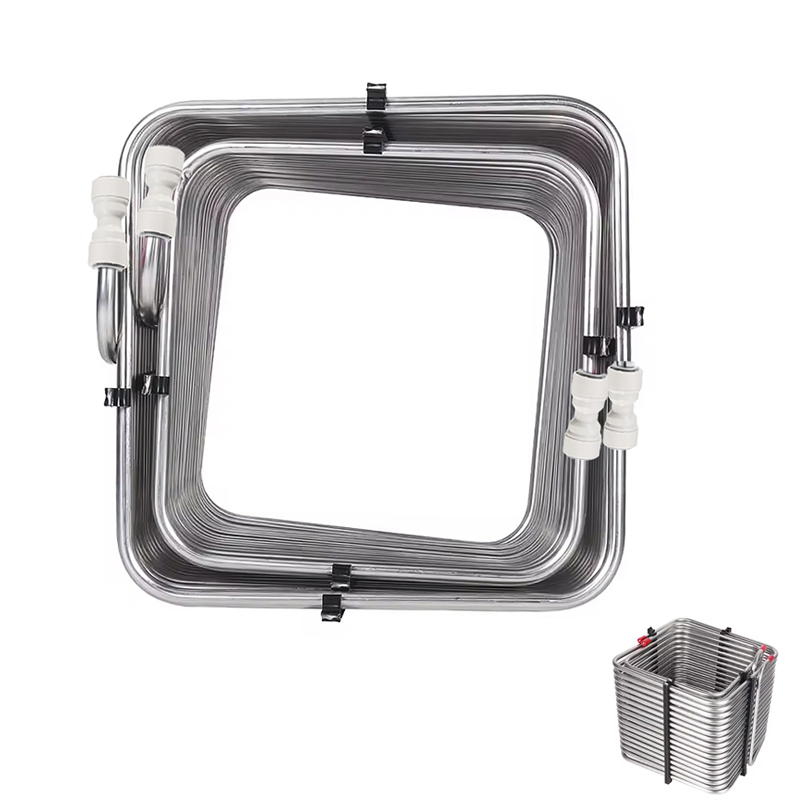 Push Fit Connector - RVS 304 vierkante spoelen, koelslangen voor
