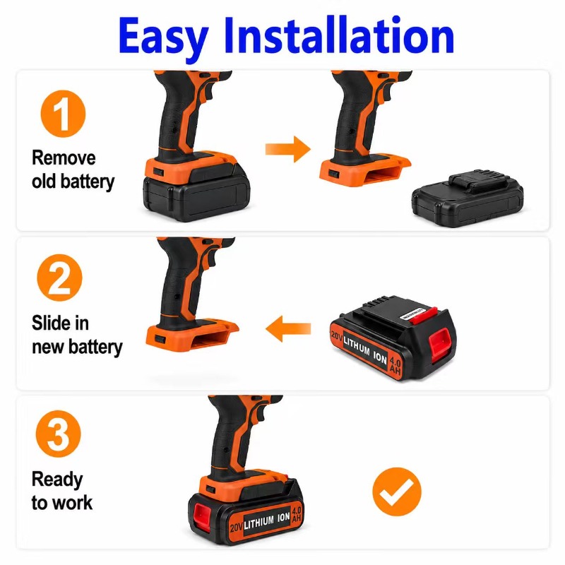 voor 3/4/6/8Ah Lange looptijd  - Black+Decker Tool 20V Max recensie en prijs