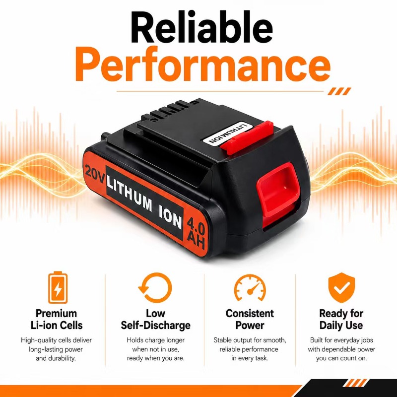 voor 3/4/6/8Ah Lange looptijd  - Black+Decker Tool 20V Max recensie en prijs