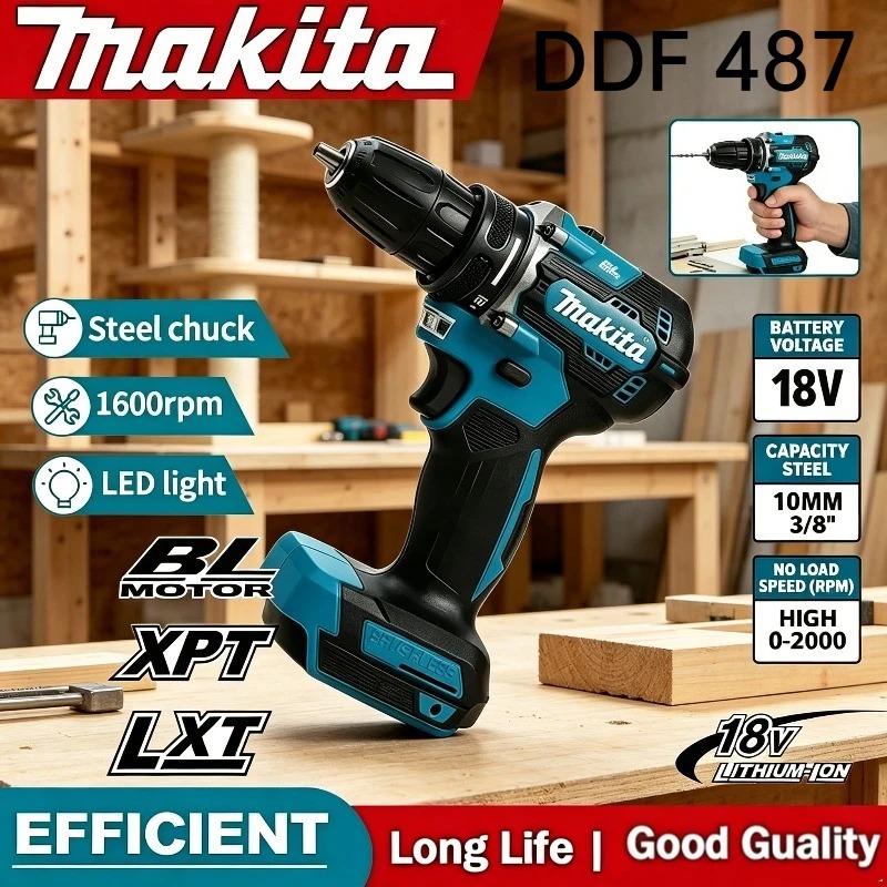 Makita DDF487 18V Borstelloze  - Makita Drill Ddf484 recensie en prijs