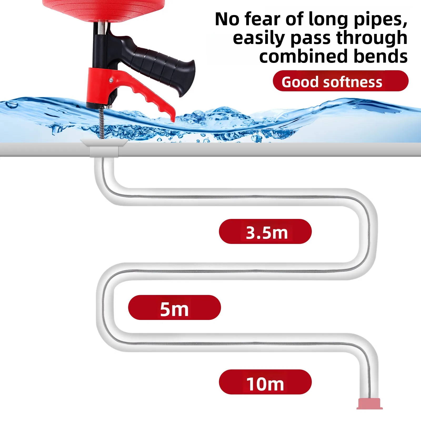 Professionele, flexibele afvoe - Drain Snake Flexible recensie en prijs